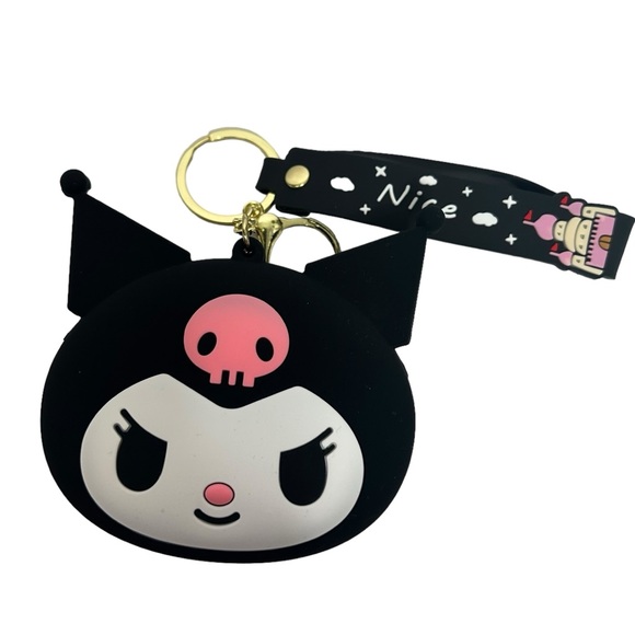 Kuromi Coin Pouch Keychain - Picture 2 of 9
